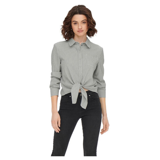 ONLY Lecey Knot Long Sleeve Shirt