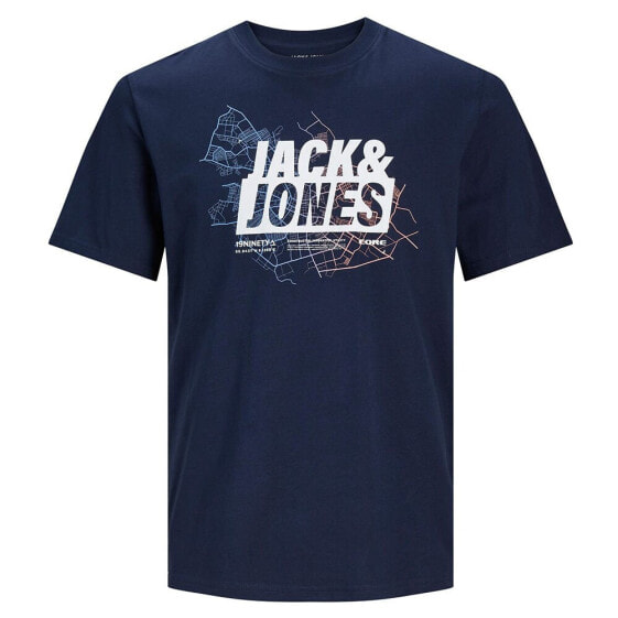 JACK & JONES Map Logo short sleeve T-shirt