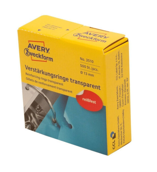 Avery Zweckform 3510 - Binding clip - Transparent - Polypropylene (PP) - 1.3 cm