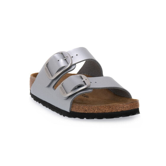 Шлепанцы женские Birkenstock Arizona Металлическая серебряная Calz S