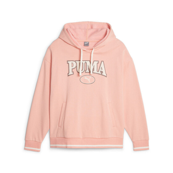 Puma Squad Pullover Hoodie Womens Pink Casual Outerwear 62148963