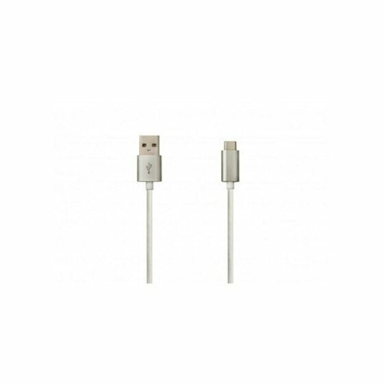 USB A to USB C Cable DCU Silver (1 m)