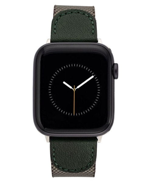 Ремешок для часов Vince Camuto Dark Green из премиального нейлона, совместимый с Apple Watch 42мм, 44мм, 45мм, Ultra и Ultra2