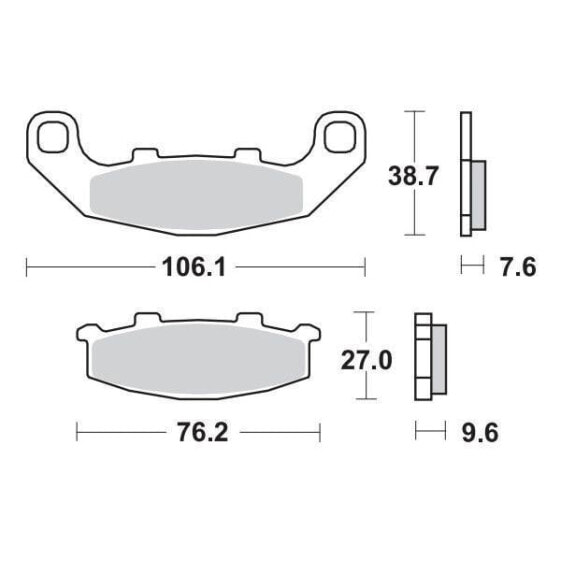 MOTO-MASTER Kawasaki/Suzuki 410104 Brake Pads