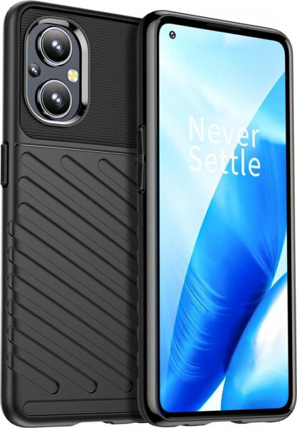 Hurtel Thunder Case elastyczne pancerne etui pokrowiec OnePlus Nord N200 5G czarny