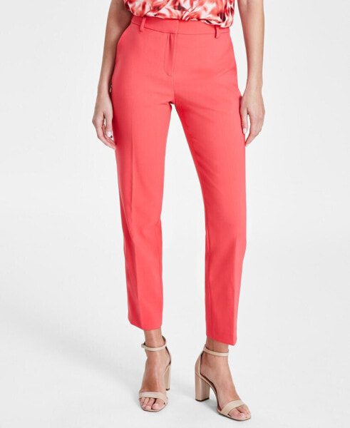 Women's Straight-Leg Mid-Rise Ankle Pants