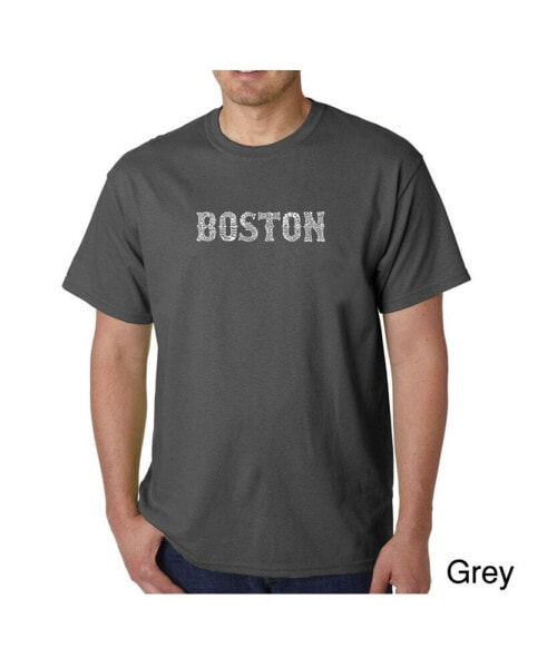 Men's Word Art T-Shirt - Boston Neighborhoods