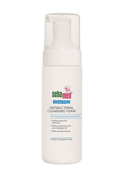 Очищающая пенка Sebamed Clear Face Антибактериальный 150 ml