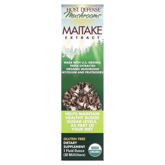 Host Defense Mushrooms, Maitake Extract , 1 fl oz (30 ml)