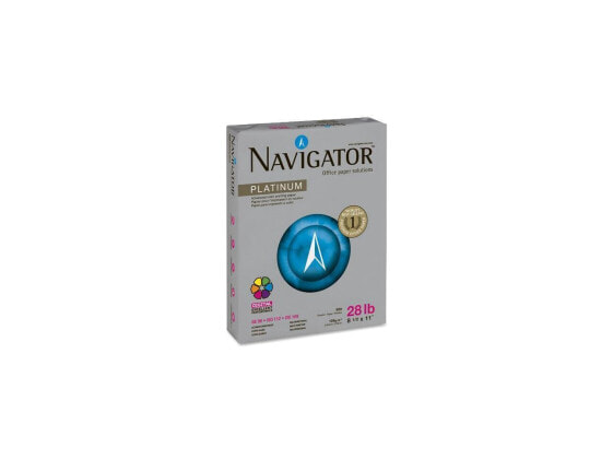 Navigator NPL1128 Platinum Paper, 99 Brightness, 28lb, 8-1/2 x 11, White, 5 Ream