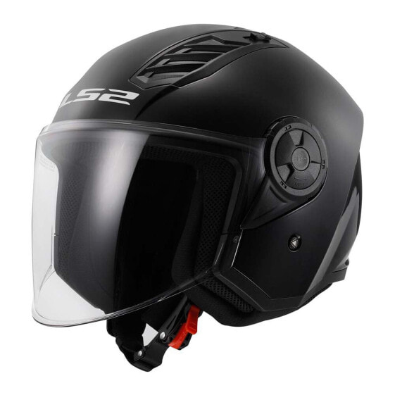 Шлем открытого типа LS2 OF616 Airflow II Solid Glossy Black