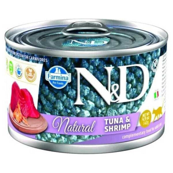 FARMINA Cat Natural Tuna And Shrimp 140g Wet Cat Food