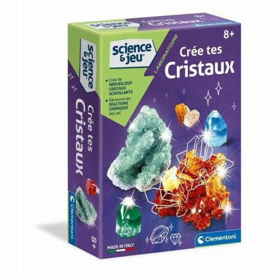 Образовательный набор Clementoni Creates Crystals Флюоресцентный