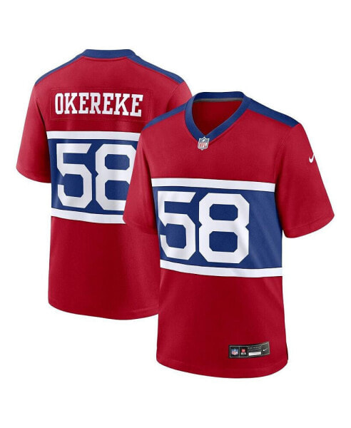 Men's Bobby Okereke Century Red New York Giants Alternate Player Game Jersey