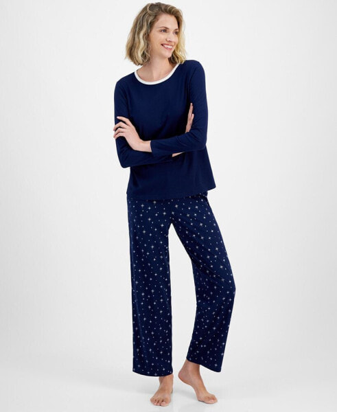 Women's 2-Pc. Long-Sleeve Pajamas Set, Created for Macy's