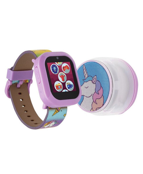 V3 Girls Purple Silicone Smartwatch 42mm Gift Set