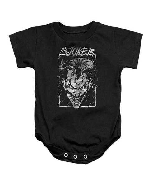 Baby Girls Baby Joker Storm On Black Snapsuit