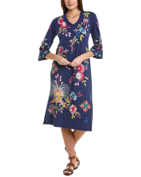 Johnny Was Petite Kimono Sleeve T-Shirt Dress Women's