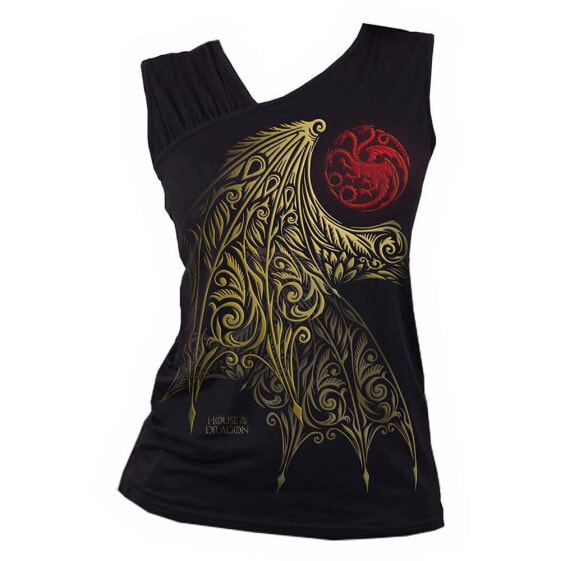 HEROES Spiral Direct House Of The Dragon Wing Logo sleeveless T-shirt