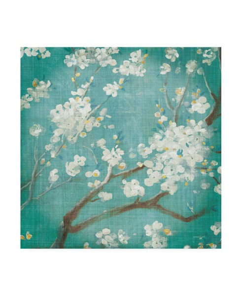 Danhui Nai White Cherry Blossoms I Aged No Bird Canvas Art - 15.5" x 21"