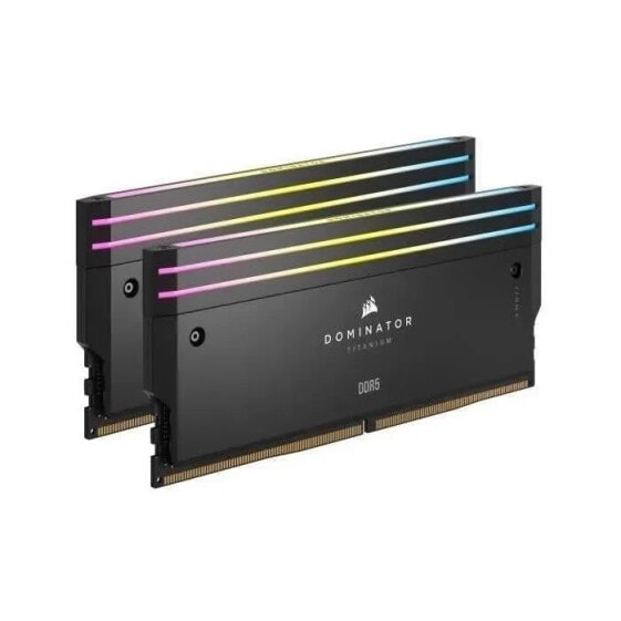 RAM-Speicher CORSAIR Dominator Titanium RGB DDR5 48 GB 2 x 24 GB DIMM 7200 MT/s Intel XMP 3.0 1,40 V Schwarz (CMP48GX5M2X7200C3