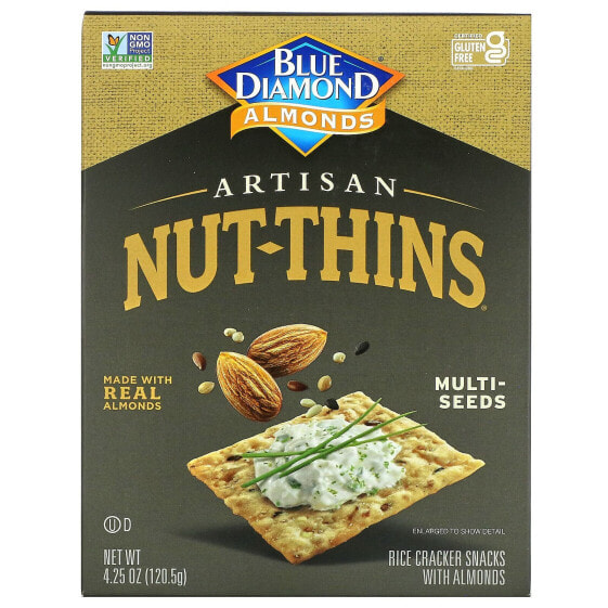 Artisan Nut-Thins, Rice Cracker Snacks, Multi-Seeds, 4.25 oz (120.5 g)