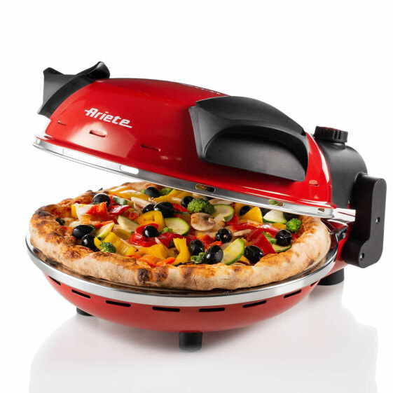 Ariete 0909 - 1 pizza(s) - 33 cm - Mechanical - 400 °C - 0.5 h - Black - Red