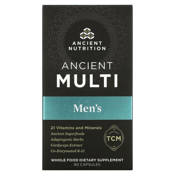 Dr. Axe / Ancient Nutrition, Ancient Multi, для мужчин, 90 капсул