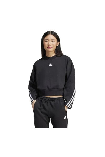 Спортивная толстовка Adidas W Fı 3S Kadın Sweatshirt черная