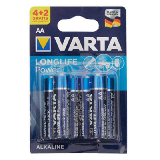 VARTA Power AA Alkaline Battery 6 Units