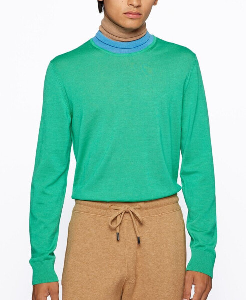 Men's Virgin-Wool Rollneck Sweater