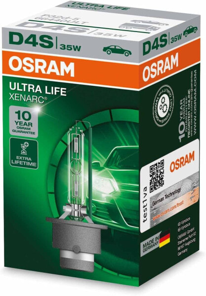 Osram Original Xenarc D4S HID Xenon Headlight Bulb, OEM Quality, Ultra Life