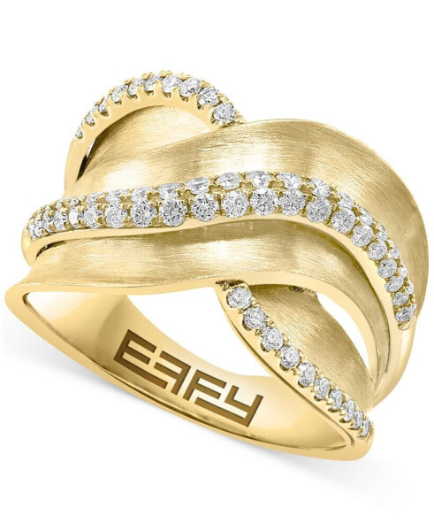 EFFY® Diamond Crossover Statement Ring (1/2 ct. t.w.) in 14k Gold