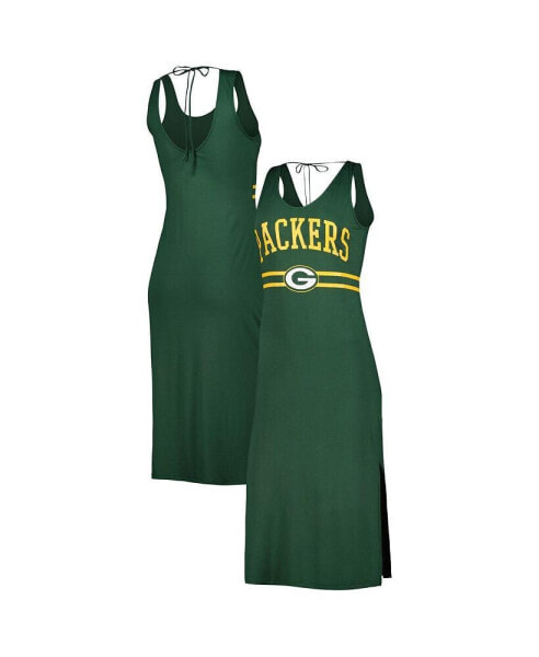 Women's Green Green Bay Packers Training V-Neck Maxi Dress