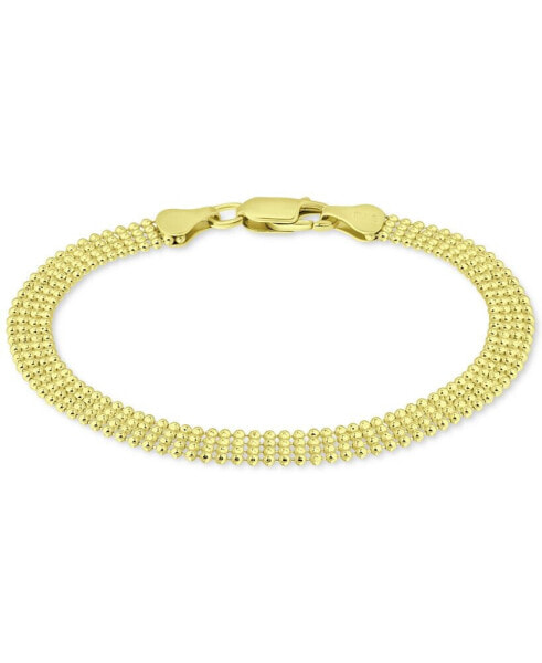 Four Row Bead Chain Bracelet in 18k Gold-Plated Sterling Silver, Created for Macy's