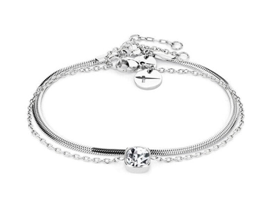 Elegant set of steel bracelets for women TS-0037-BB