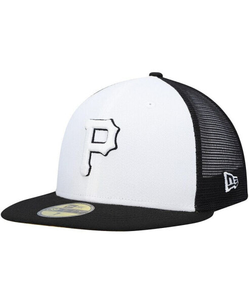 Men's White, Black Pittsburgh Pirates 2023 On-Field Batting Practice 59FIFTY Fitted Hat