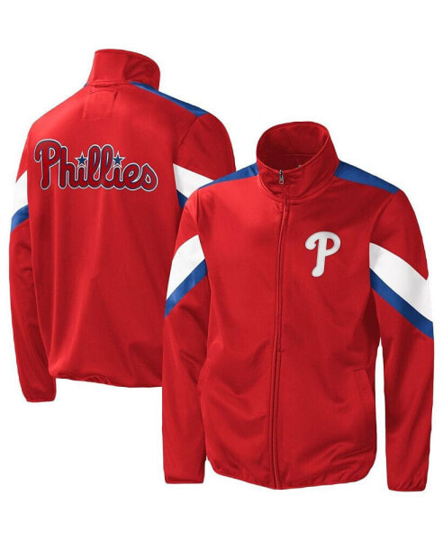 Men's Red Philadelphia Phillies Earned Run Full-Zip Jacket