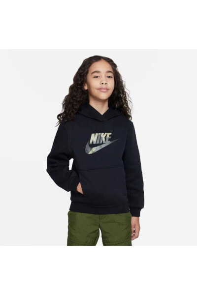 Толстовка Nike Club Fleece Hbr Hoodie Short-Sleeve для мальчиков