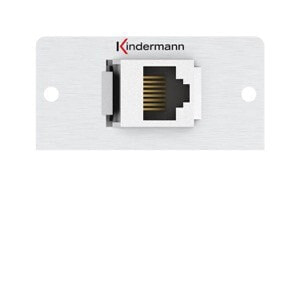 Kindermann 7444000526 - RJ-45 - 1 module(s) - Aluminum - Aluminum - 50 mm