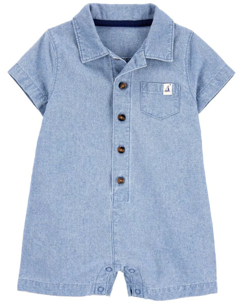 Baby Chambray Romper 24M