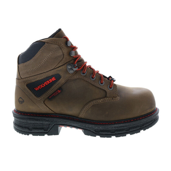 Wolverine Hellcat 6" CarbonMax W201174 Mens Brown Leather Lace Up Work Boots 10