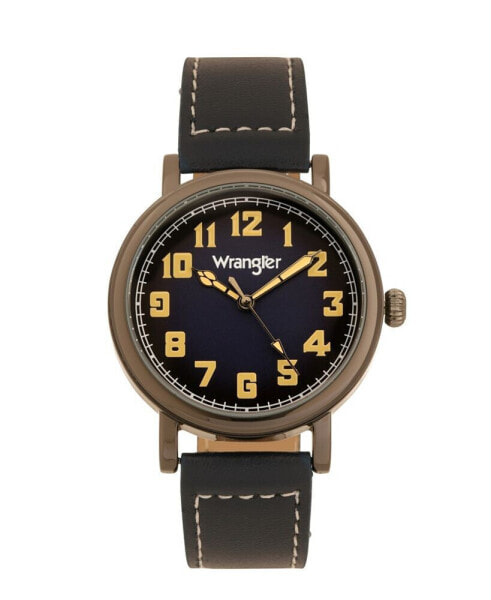 Наручные часы Spinnaker Fleuss Automatic Blue Genuine Leather Strap Watch, 43mm.