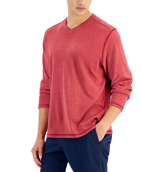 Men's Morro Bay Long-Sleeve V-Neck T-Shirt