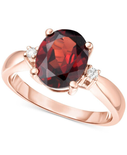 Кольцо Macy's Rhodolite Garnet & Diamond