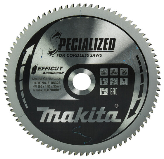 Makita E-06323 - Cutting disc - Depressed centre - Makita - 1.85 mm - Metallic - Aluminium