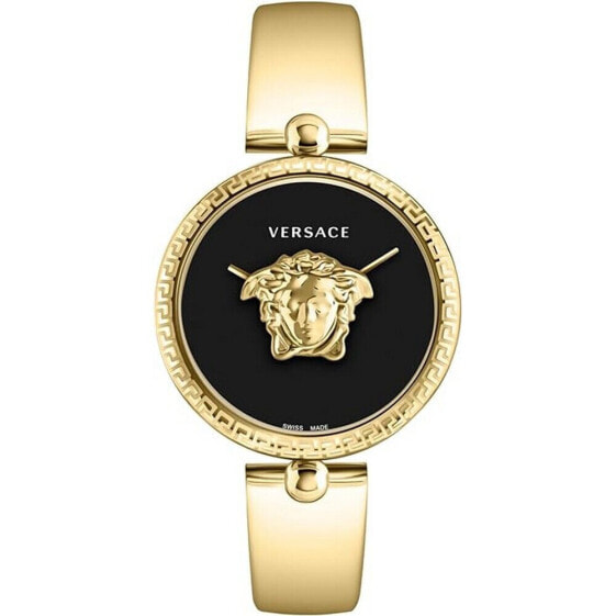 Versace Damen Armbanduhr PALAZZO gold, schwarz 39 mm VECO03122