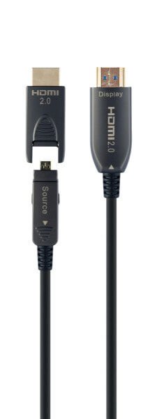 Gembird CCBP-HDMID-AOC-30M - 30 m - HDMI Type A (Standard) - HDMI Type D (Micro) - 18 Gbit/s - Black