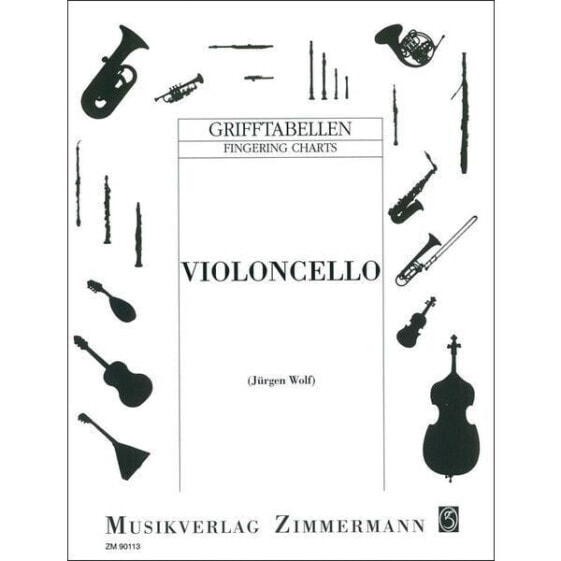 Zimmermann Verlag Grifftabelle Cello
