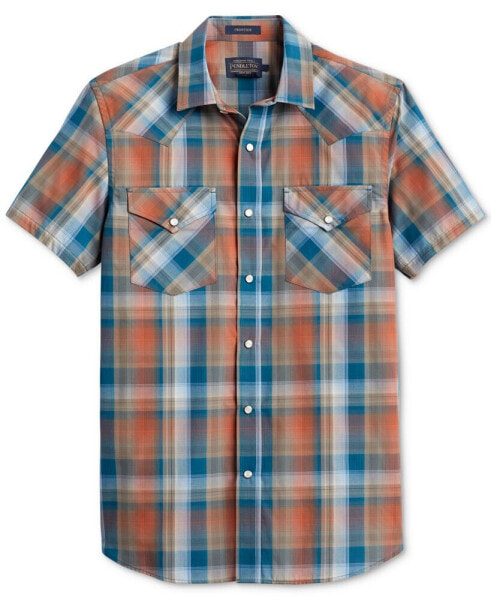Men's Frontier Plaid Short Sleeve Button-Front Shirt